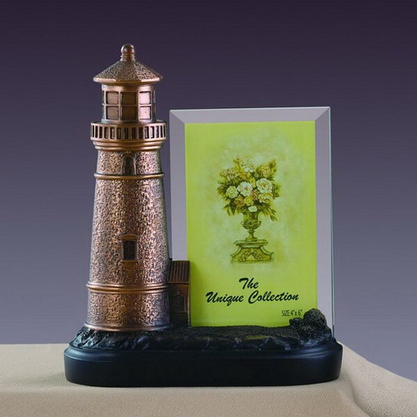 Lighthouse Photo Picture Frame Sculpture Recovery Gift Tribute Award